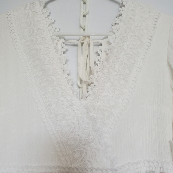 SOUTHERN FRIED CHICS DRESS WESTERN RODEO BOHO COASTAL COWGIRL CREAM WOMENS ( L ) - Picture 3 of 16